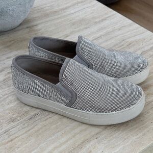 Steve Madden Silver Slip-On Sneakers